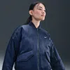 Nike Women's  Sportswear Therma-fit Reversible Bomber Jacket In Blue