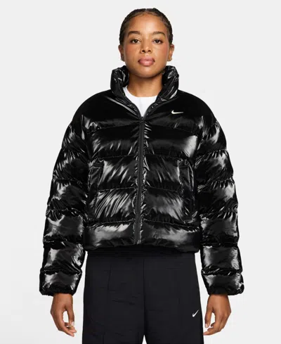 Nike Women's Sportswear Therma-fit Classic Novelty Jacket In Black