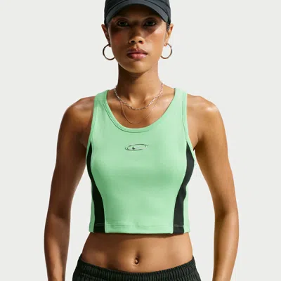 Nike Women's  Sportswear Tight Cropped Tank Top In Green