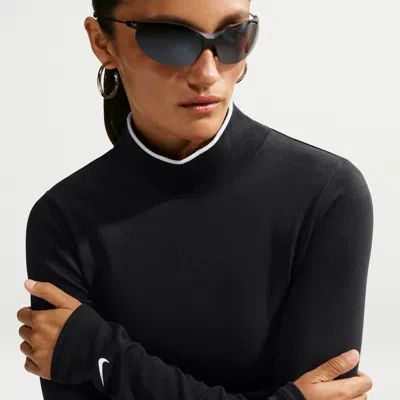 Nike Women's  Sportswear Tight Long-sleeve Mock-neck Top In Black
