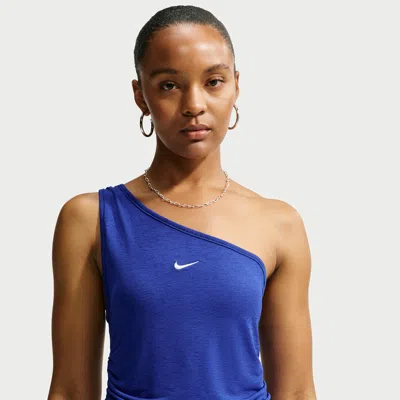 Nike Women's  Sportswear Tight One-shoulder Tank Top In Blue