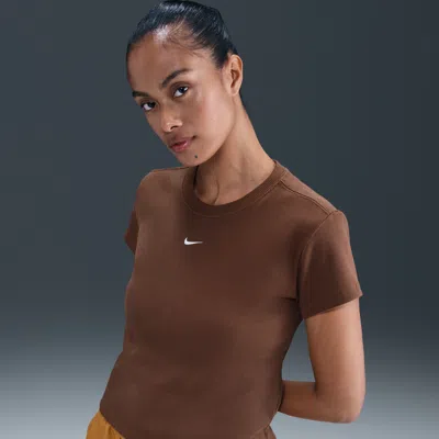Nike Women's  Sportswear Tight Ribbed Short-sleeve T-shirt