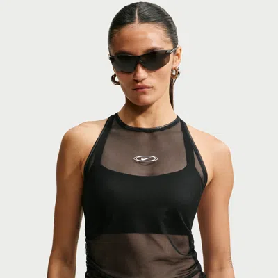 Nike Women's  Sportswear Tight Sheer Tank Top In Black