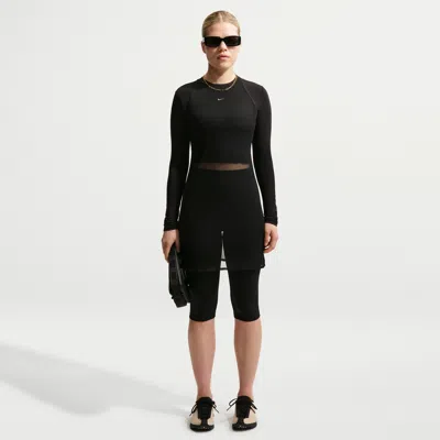 Nike Women's  Sportswear Tight Sheer Tank Top Dress In Black
