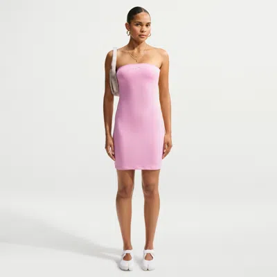 Nike Women's  Sportswear Tight Tube Dress In Pink
