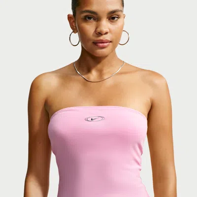 Nike Women's  Sportswear Tight Tube Top In Pink