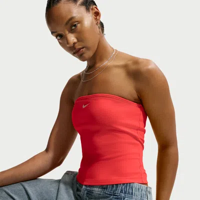 Nike Women's  Sportswear Tight Tube Top In Red