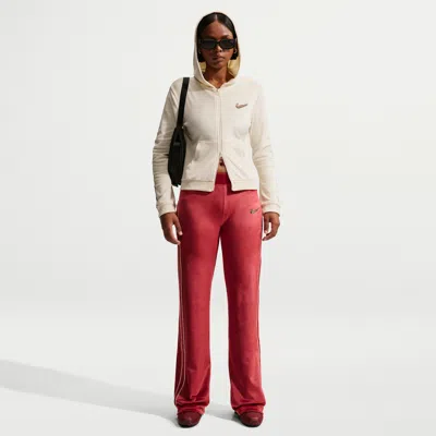 Nike Women's  Sportswear Velour Pants In Red