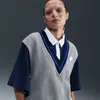 Nike Women's  Sportswear Waffle-knit Vest In Gray
