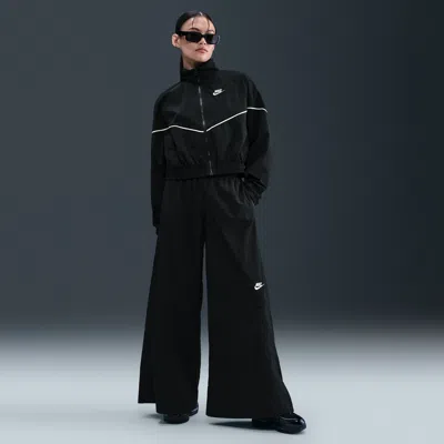 Nike Women's  Sportswear Wide-leg Woven Pants In Black