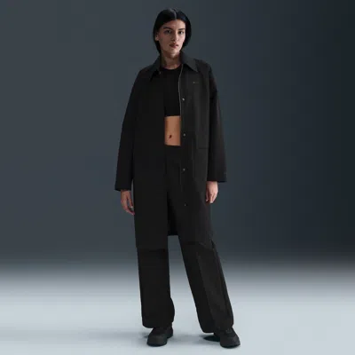 Nike Women's  Sportswear Windrunner Storm-fit Adv Oversized Trench Coat In Black