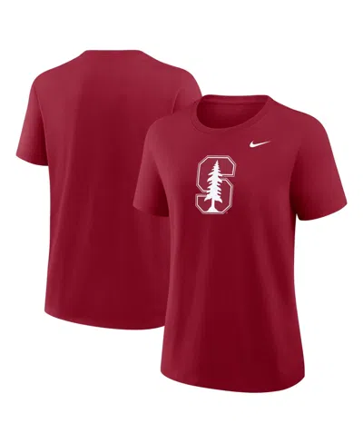 Nike Women's Stanford Cardinal Primary Logo Cotton T-shirt In Red