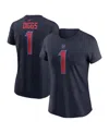 Nike Women's Stefon Diggs Navy Houston Texans Player Name Number T-shirt In Navy