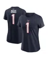 Nike Women's Stefon Diggs Navy Houston Texans Player Name Number T-shirt In Navy