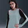 Nike Women's Strike Dri-fit Crew-neck Soccer Top In Gray