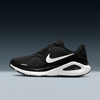 Nike Women's Structure 2 Road Running Shoes In Black