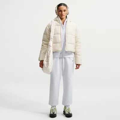 Nike Women's Studio Fleece Medium Weight High-rise Oversized Cuffed Pants In Neutral