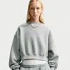 Nike Phoenix Fleece Oversized Sweatshirt In Grey