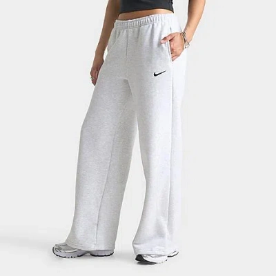 Nike Women's Studio Fleece Wide-leg Pants In Multi