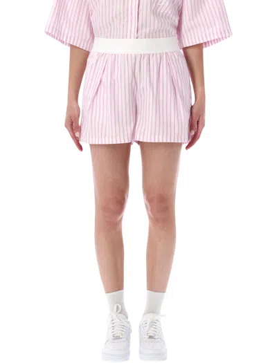 Nike Women's Stylish Sports Mini Shorts In Magenta White