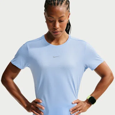 Nike Women's Swift Aero-fit Short-sleeve Running Top In Blue