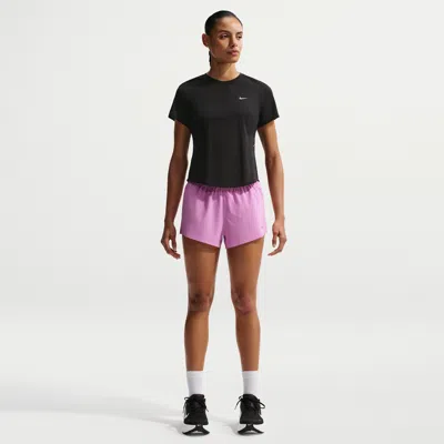 Nike Women's Swift Breathe Dri-fit Mid-rise 2.5" Brief-lined Running Shorts In Purple