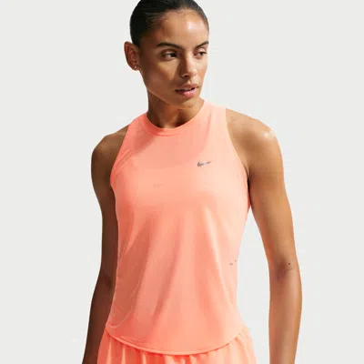 Nike Women's Swift Breathe Dri-fit Running Tank Top In Orange