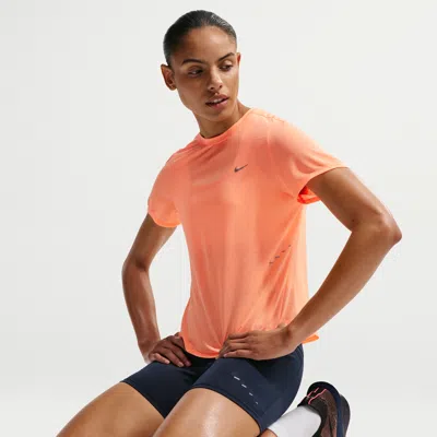 Nike Women's Swift Breathe Dri-fit Short-sleeve Running Top In Orange