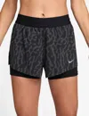 Nike Women's Swift Dri-fit 2-in-1 Printed Running Shorts