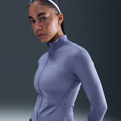 Nike Women's Swift Dri-fit Full-zip Mid-layer Running Top In Blue