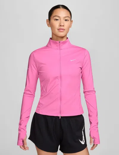 Nike Women's Swift Dri-fit Full-zip Running Mid Layer