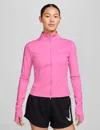 Nike Women's Swift Dri-fit Full-zip Running Mid Layer