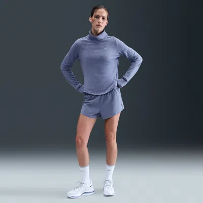 Nike Women's Swift Dri-fit Mid-rise 2.5" Brief-lined Running Shorts In Blue