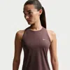 Nike Swift Dri-fit Running Tank Top In Brown