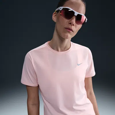 Nike Women's Swift Dri-fit Short-sleeve Running Top In Pink
