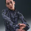 Nike Women's Swift Dri-fit Uv 1/2-zip Printed Running Top In Multi