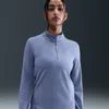 Nike Women's Swift Dri-fit Uv 1/4-zip Running Top In Blue