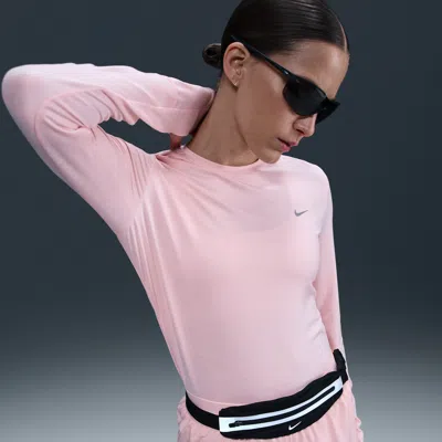 Nike Swift Dri-fit Uv Running Top In Pink