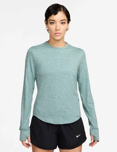 Nike Women's Swift Dri-fit Uv Long-sleeve Running Top In Blue