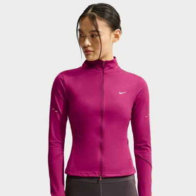 Nike Women's Swift Dri-fit Full-zip Running Jacket In Pink