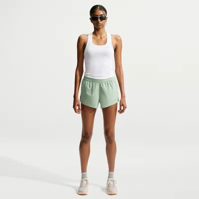 Nike Women's Swift Dri-fit Mid-rise 2.5" Brief-lined Running Shorts In White