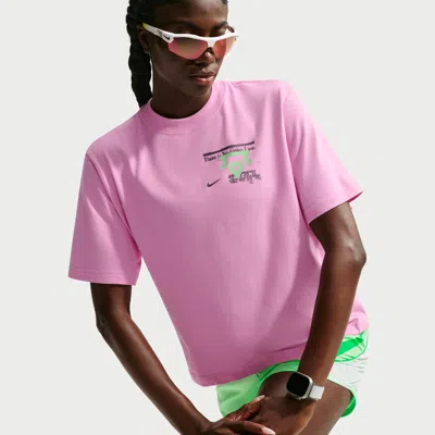 Nike Women's Swift Dri-fit Running T-shirt In Pink