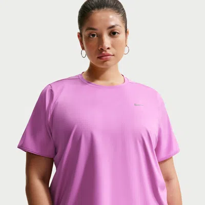 Nike Women's Swift Dri-fit Short-sleeve Running Top (plus Size) In Purple