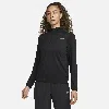 Nike Dri-fit Swift Element Uv Quarter Zip Running Pullover In Black