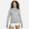 Nike Women's Swift Element Uv Protection 1/4-zip Running Top In Gray