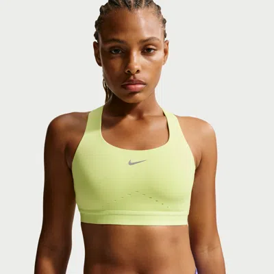 Nike Women's Swift High-support Lightly Lined Sports Bra In Yellow