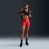 Nike Women's Swift High-waisted 4" Tight Running Shorts With Pockets In Red