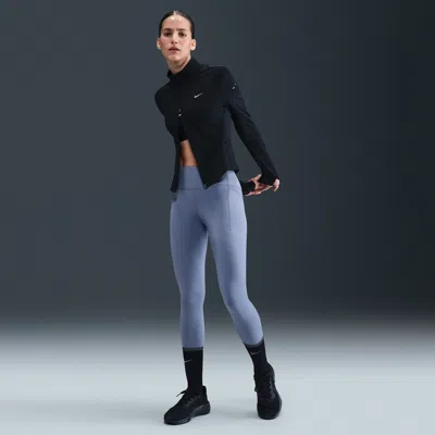 Nike Women's Swift High-waisted 7/8 Running Leggings With Pockets In Blue