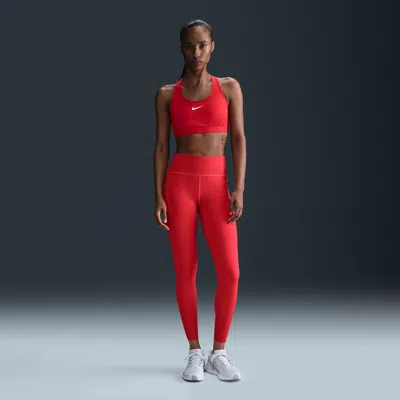 Nike Women's Swift High-waisted 7/8 Running Leggings With Pockets In Red