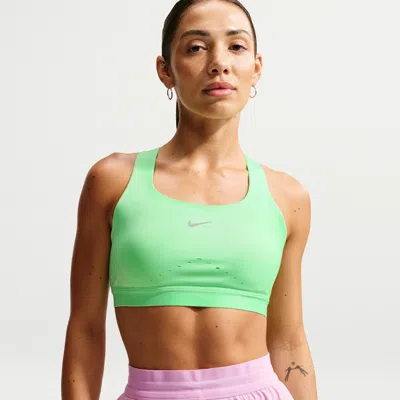 Nike Women's Swift High-support Lightly Lined Sports Bra In Green